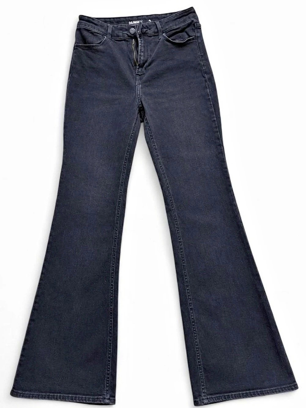 Old Navy High-Rise Wow Flare Black Jeans Women’s Size 6